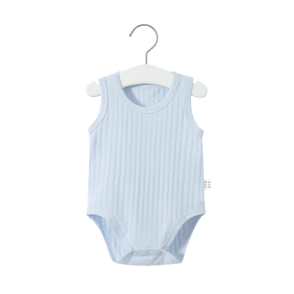 Baby Rompers Round-neck Summer Baby Bodysuit Plain Infant clothes