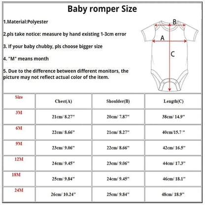 Babys Romper  Infant Bodysuit Casual Fashion Comfy Jumpsuit