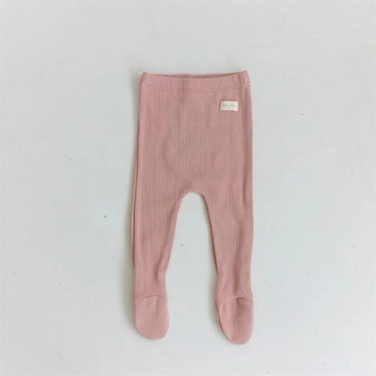 Boy Infant Simple Patch Leggings Girl Baby Cotton Homewear Pants Kid Trousers