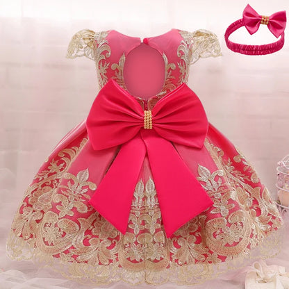 Baby Girls Lace Princess Dress Birthday Party New Year Costume