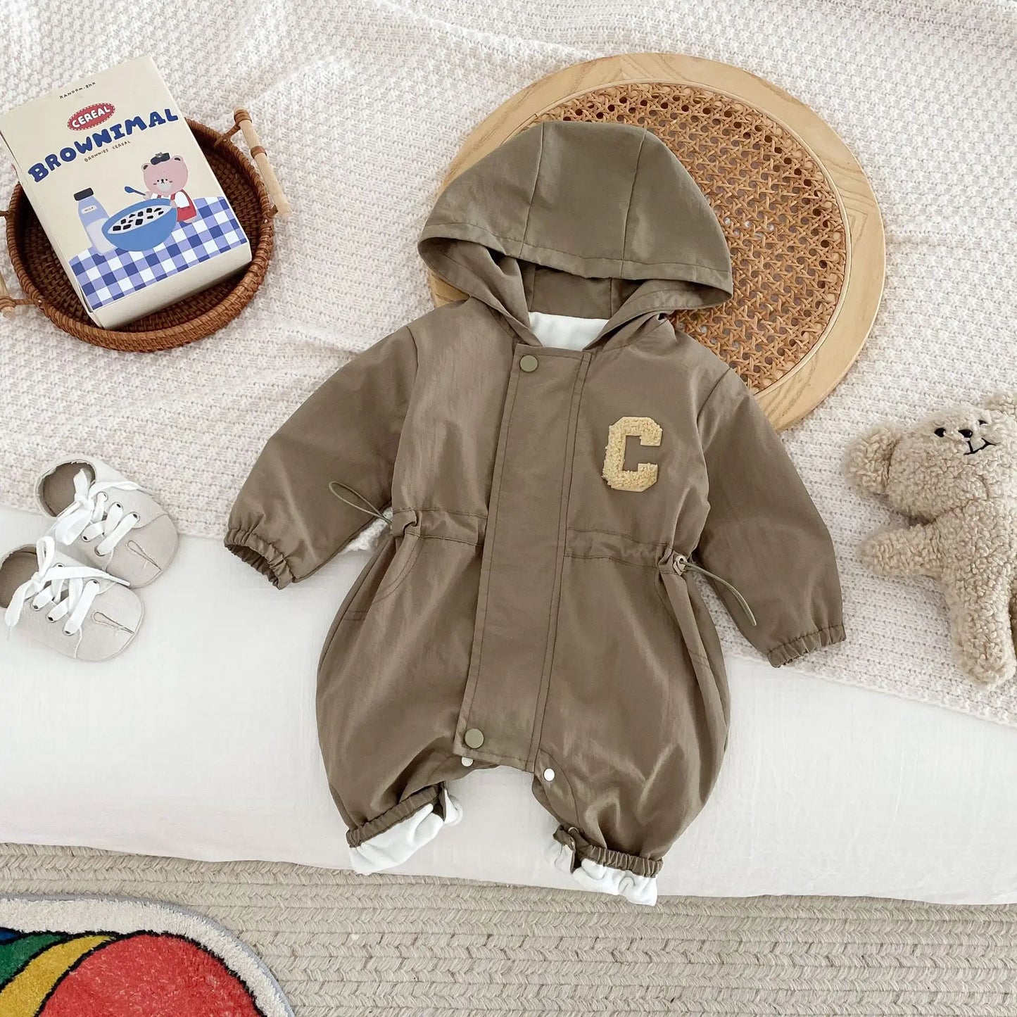 Baby Clothes Boys Girls Jumpsuits Hoodie Rompers Fleece Baby Outwear