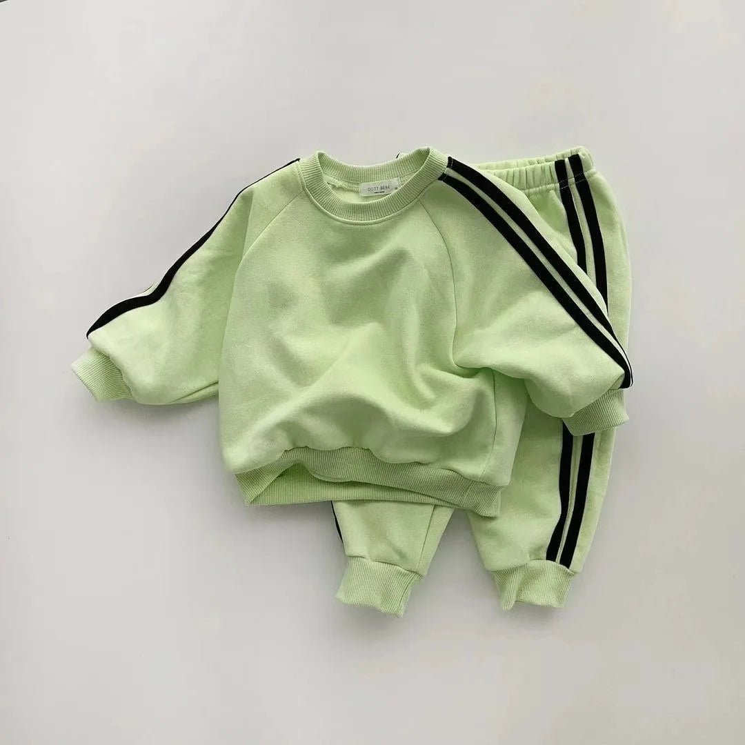 Children Casual Sweatshirt + Pants 2pcs Gym Suit Infant Cotton Pullover Outfits