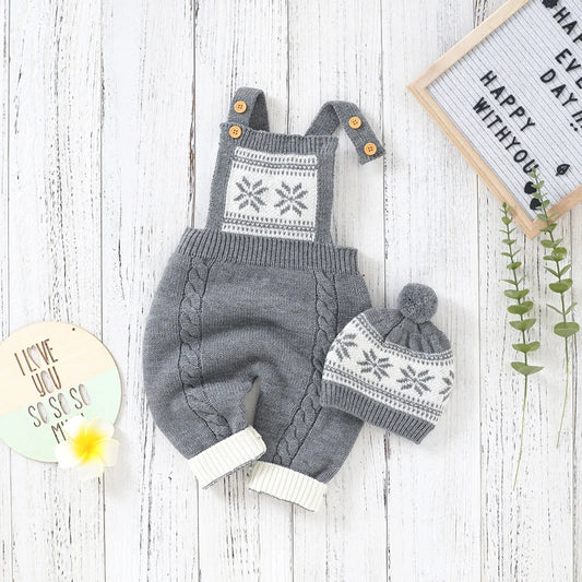 StripeNest Set – Knit Summer Romper Duo