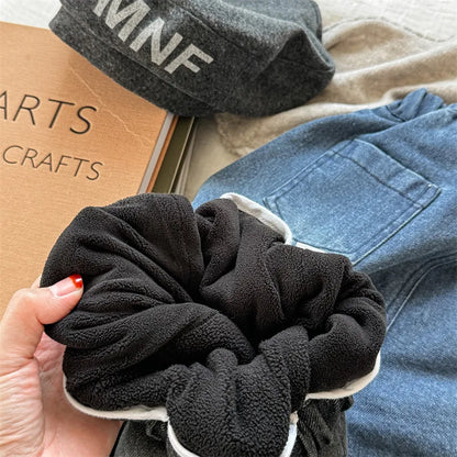 VelviDenim – Plush-Lined Retro Jeans for Kids