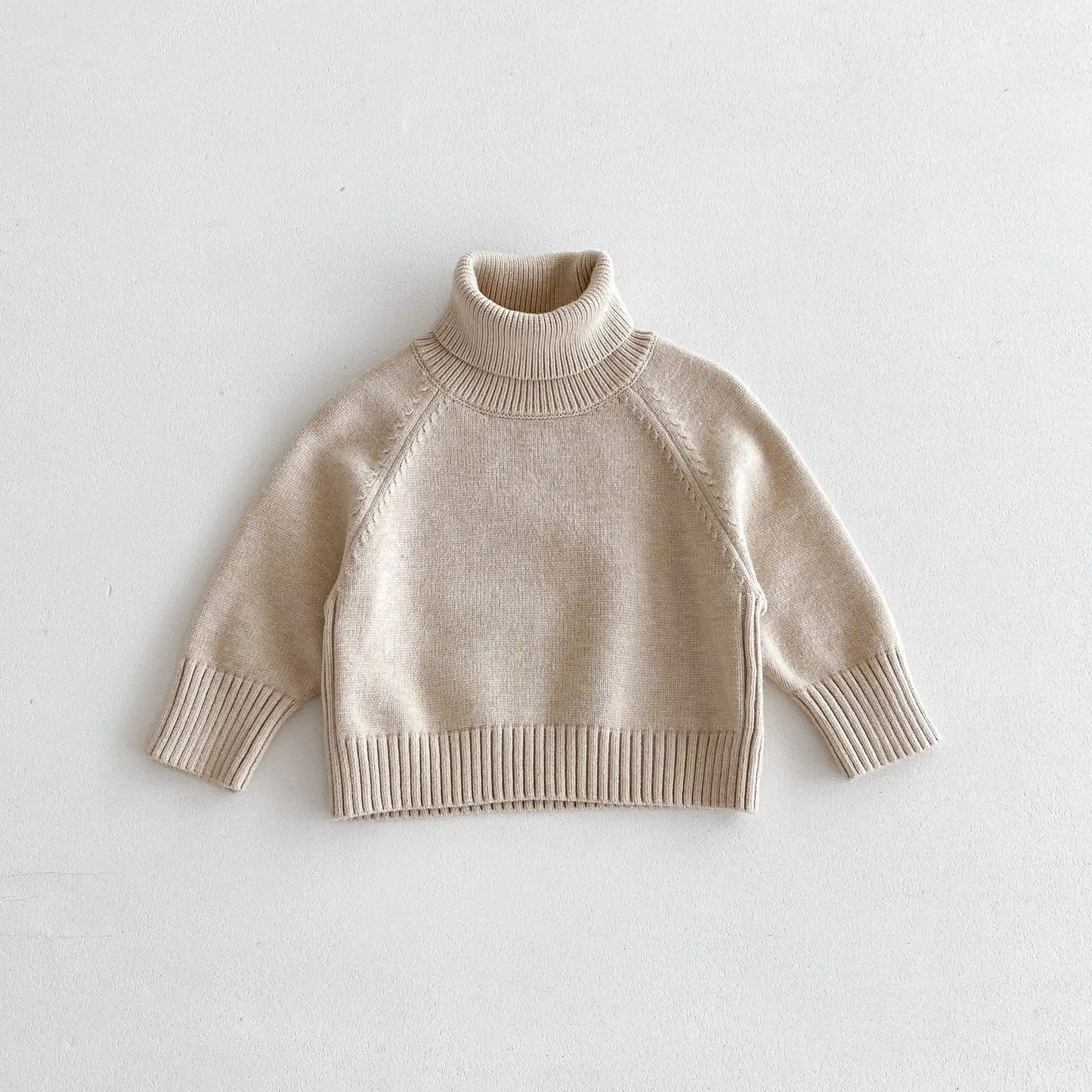 Baby Long Sleeve Knit Tops Solid Infant Girl Warm Pullover Kids Sweater