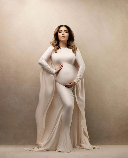 Maternity Photography Props Dress Elastic Fabric Bat Shirt Suitable For Taking Photos