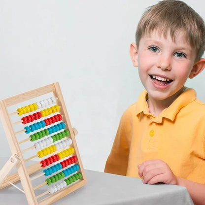 Classic Wooden Educational Counting Toy 100 Beads Preschool Math Learning Toys