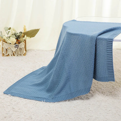 DreamNest Knit Blanket – Soft Crib & Stroller Wrap