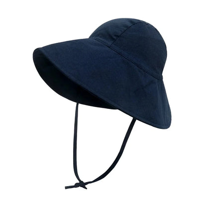 Baby Sun Hat Summer Spring Kids Bucket Hat for Girls Boys Cotton Linen Cap