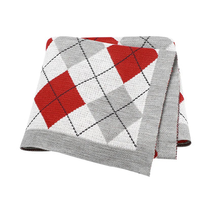PlaidNest – Knit Baby Swaddle Quilt