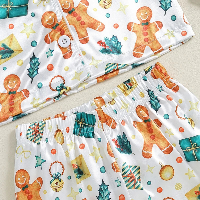 Boy Girl Christmas Pajamas Set