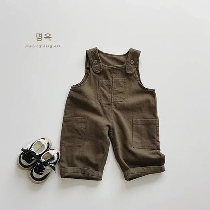 Boy Girl Loose Casual Suspenders Jumpsuit