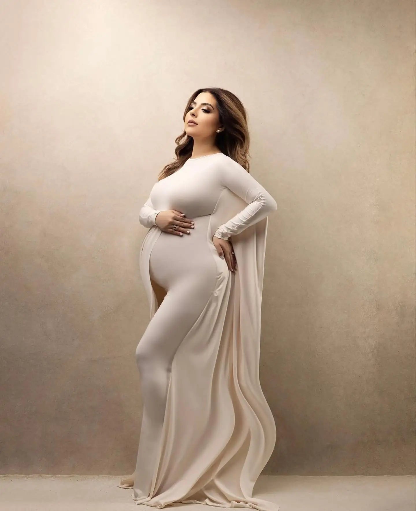 Maternity Photography Props Dress Elastic Fabric Bat Shirt Suitable For Taking Photos