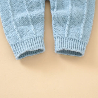 CloudKnit Duo – Infant Knit Sling Suit + Cozy Hat