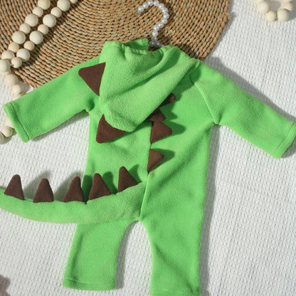 Newborn Cute Dinosaur Photography Outfit Baby Boy Jumpsuit Infant Photoshoot Props Cute Animal
