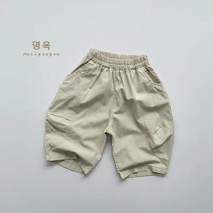 Boy Solid Anti-mosquito Pants Girl Baby Cotton Casual Pants