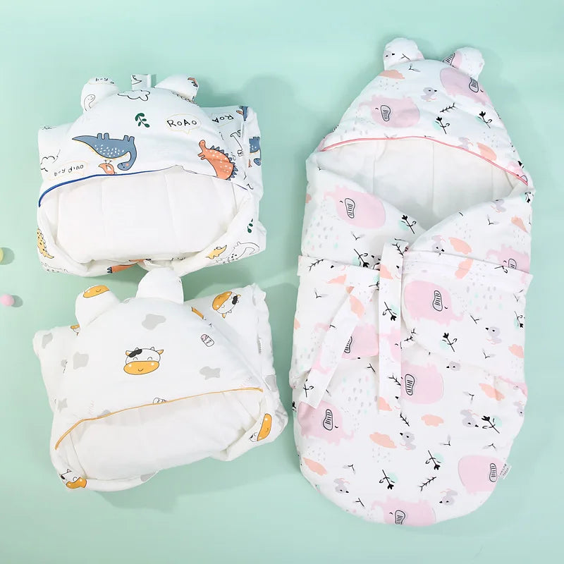 Winter Baby Sleeping Bag Cocoon Newborn Baby Swaddle Wrap