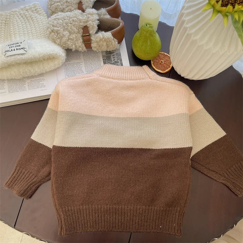 Baby Winter Warm Knitted Sweater Children Outerwear