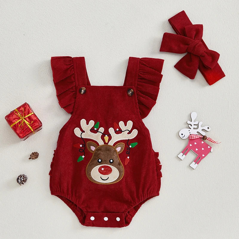 Baby Girls Christmas Jumpsuit 