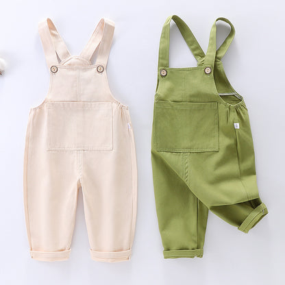 Children's Overalls Spring Thin Open Casual