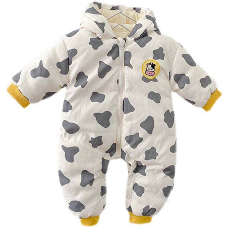 Baby Thickened Warm Jumpsuit Cotton-padded Clothes