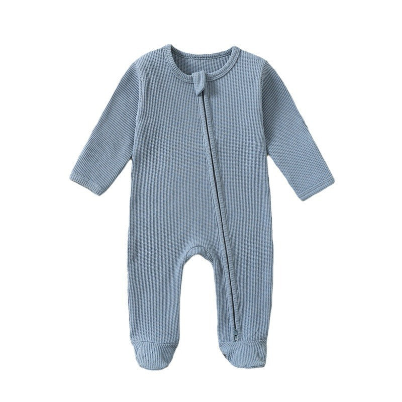 Autumn And Winter Long Sleeve Zipper Baby Jumpsuit