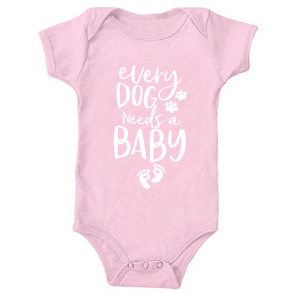 Printed Triangle Baby Romper Bodysuit