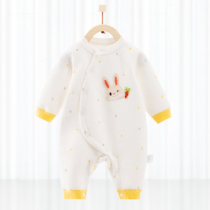 Cotton Thermal Clip Silk Onesie Newborn Climbing Baby Clothes