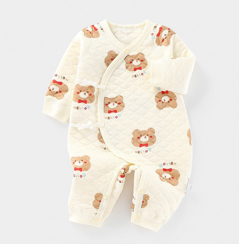 Padded Long Sleeve Baby Onesie