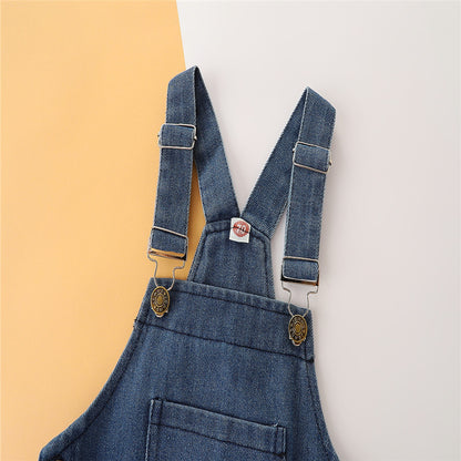 Newborn Jumpsuit Baby Cloth Denim Brace