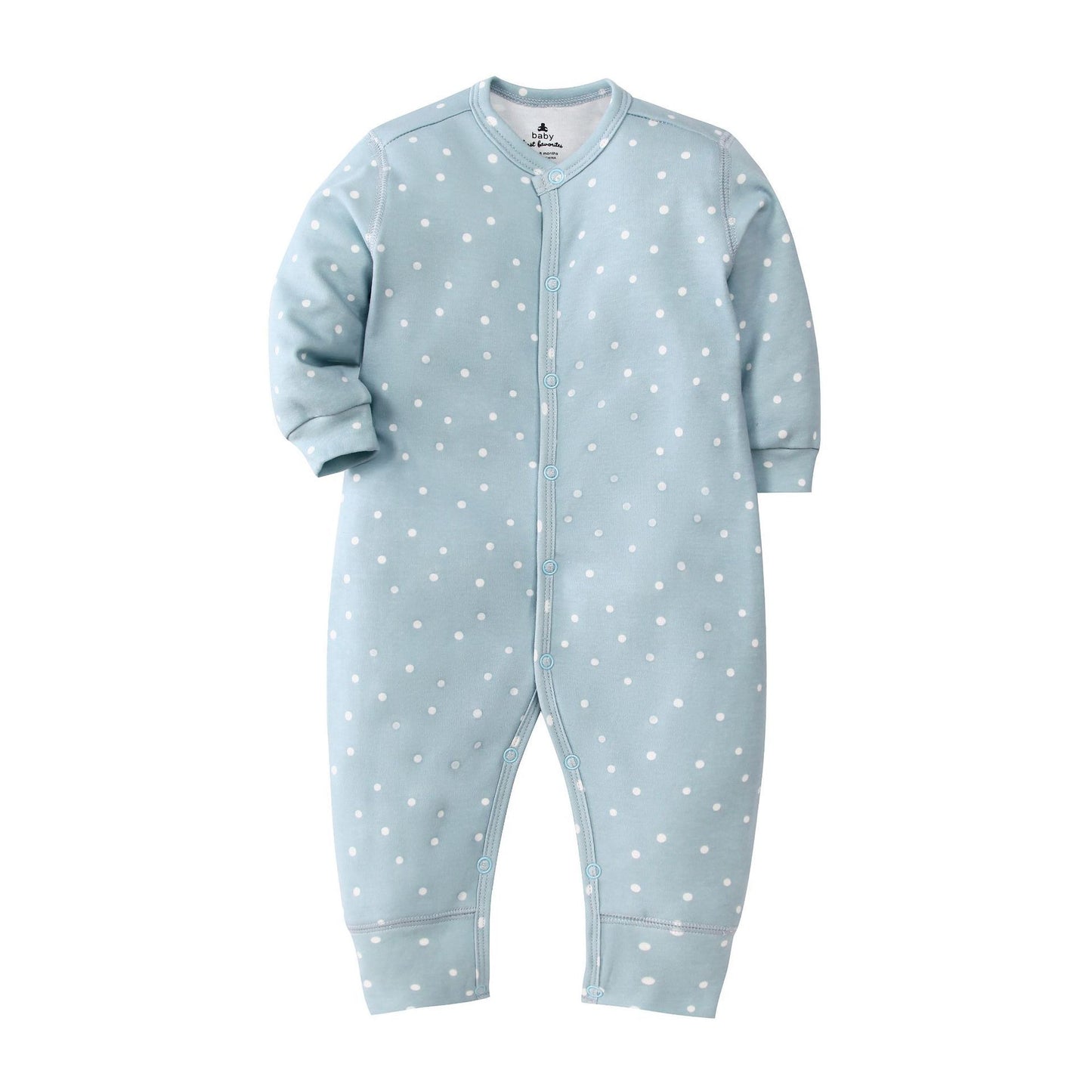 Infants Baby Jumpsuit Long Sleeve Button Romper