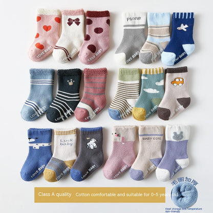 Cotton Children's Socks Terry-loop Hosiery