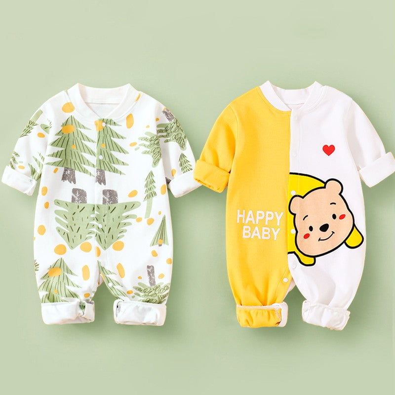 Cotton Long Sleeved Spring Clothing Children's Jumpsuit