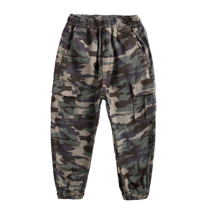 Children's Sports Military Camouflage Casual Trousers