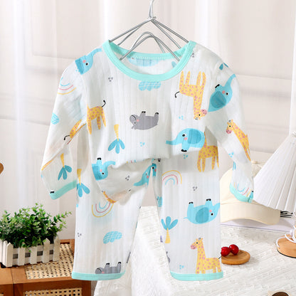 Summer Baby Cotton Home Wear Children's Pajama Set