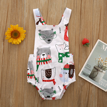 Fashion Printed Baby One-piece Triangle Romper