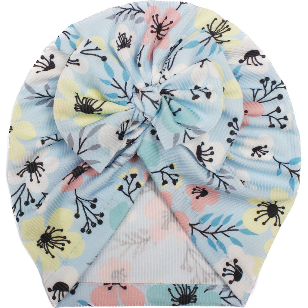 Polyester Baby Bow Hat Creative Printing Girls' Hat Infants Baby Hat