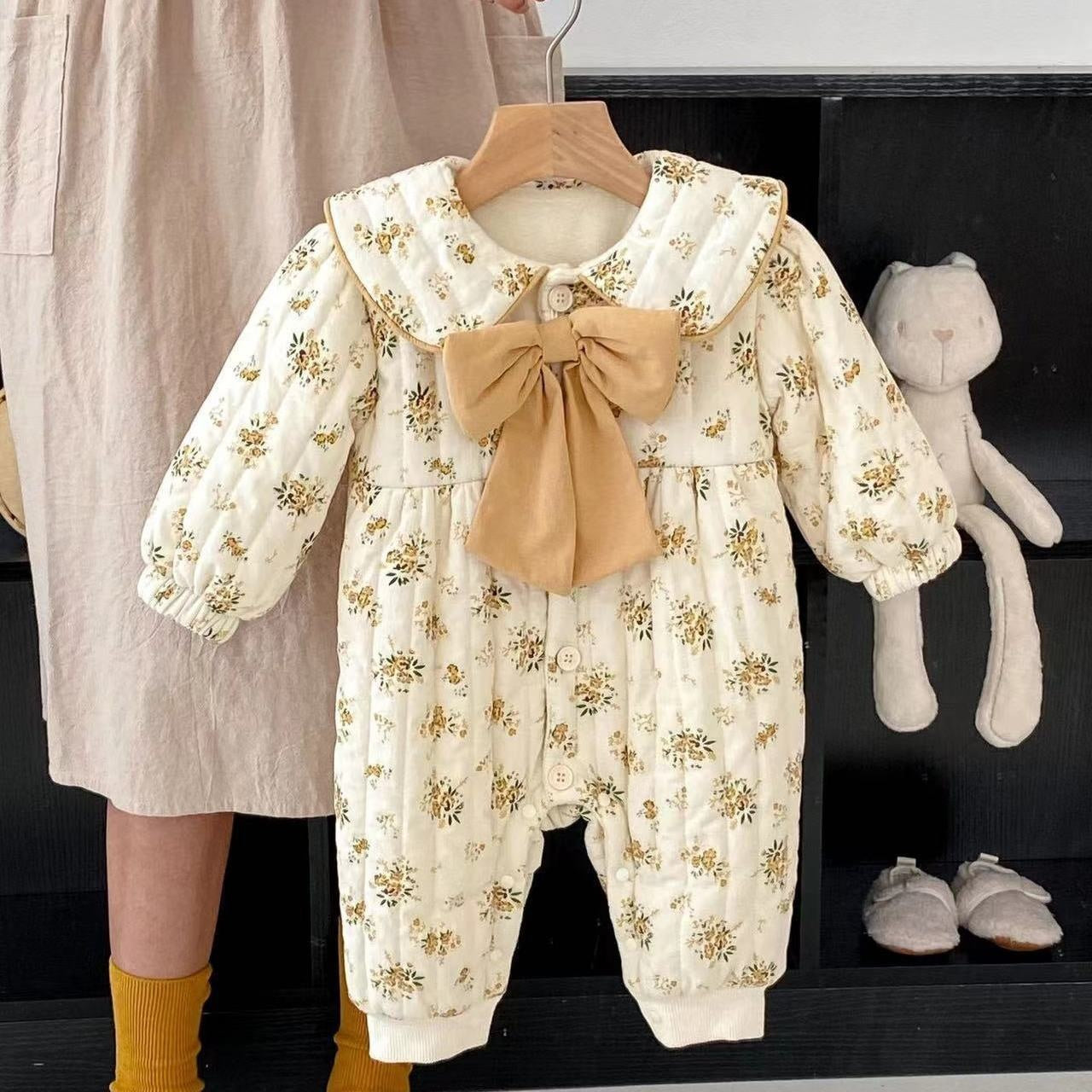 Warm Newborn Hundred Days Romper Outwear