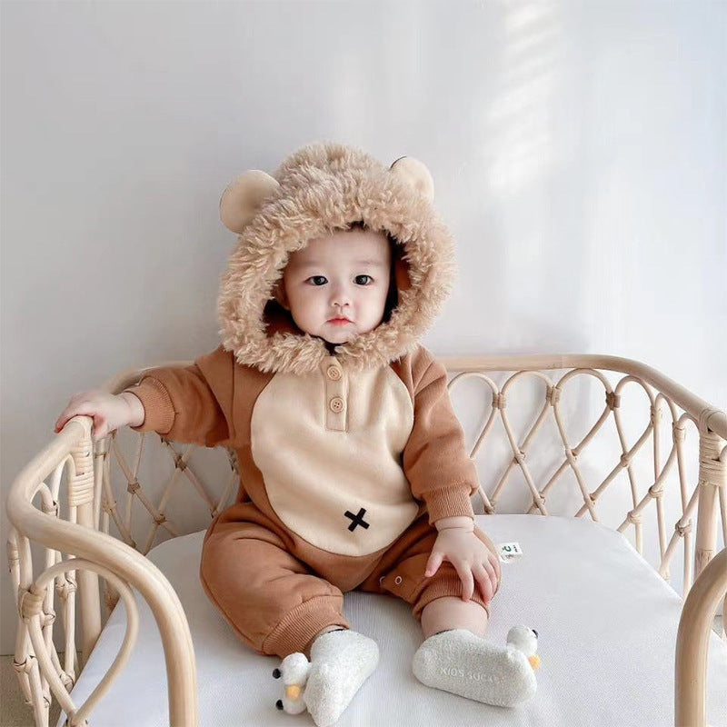 Korean Version Of Baby Onesie Ori Autumn And Winter Thickened