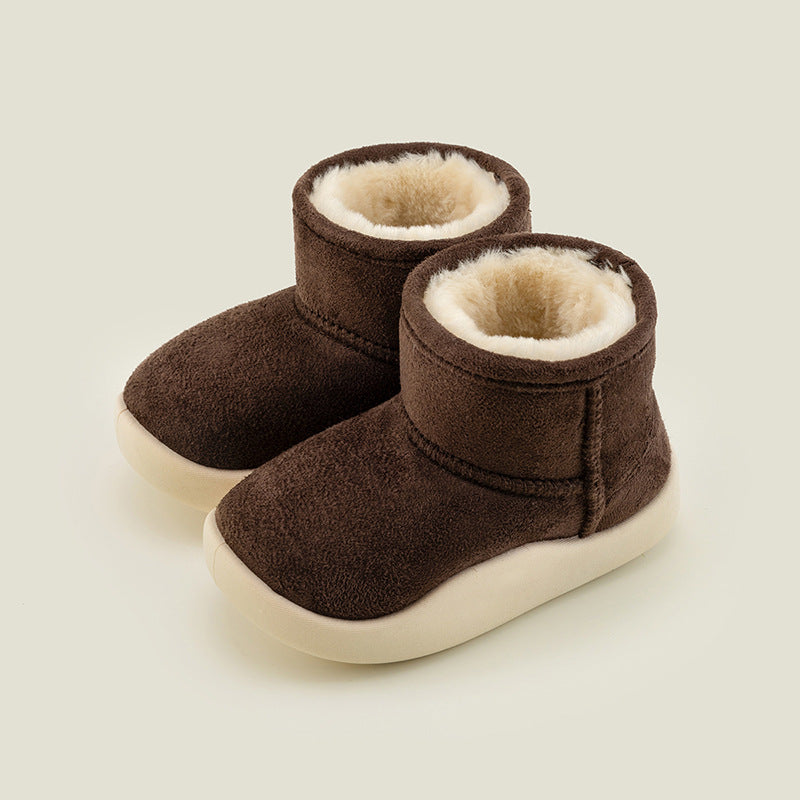 Baby Anti-skid Boy Plush Warm Cotton Boots