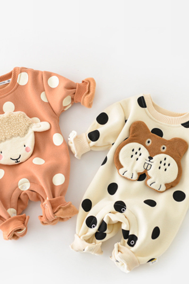 Baby Spring And Autumn One-piece Long-sleeved Cartoon Romper