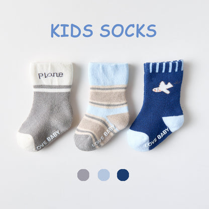 Cotton Children's Socks Terry-loop Hosiery