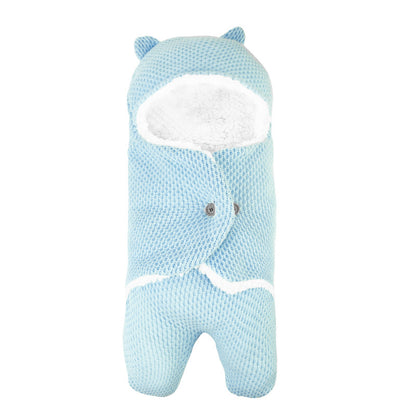 Autumn And Winter Newborn Sleeping Bag Thickened Plush Anti Blanket