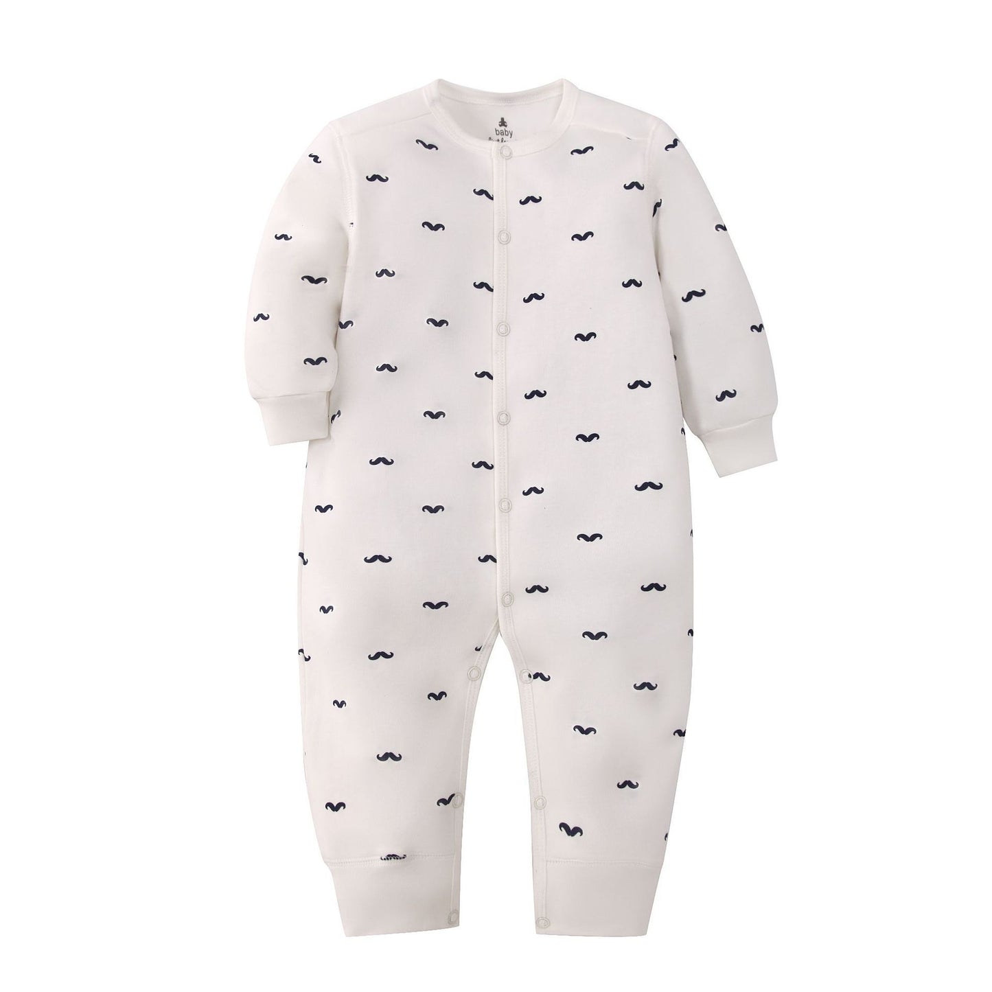 Infants Baby Jumpsuit Long Sleeve Button Romper