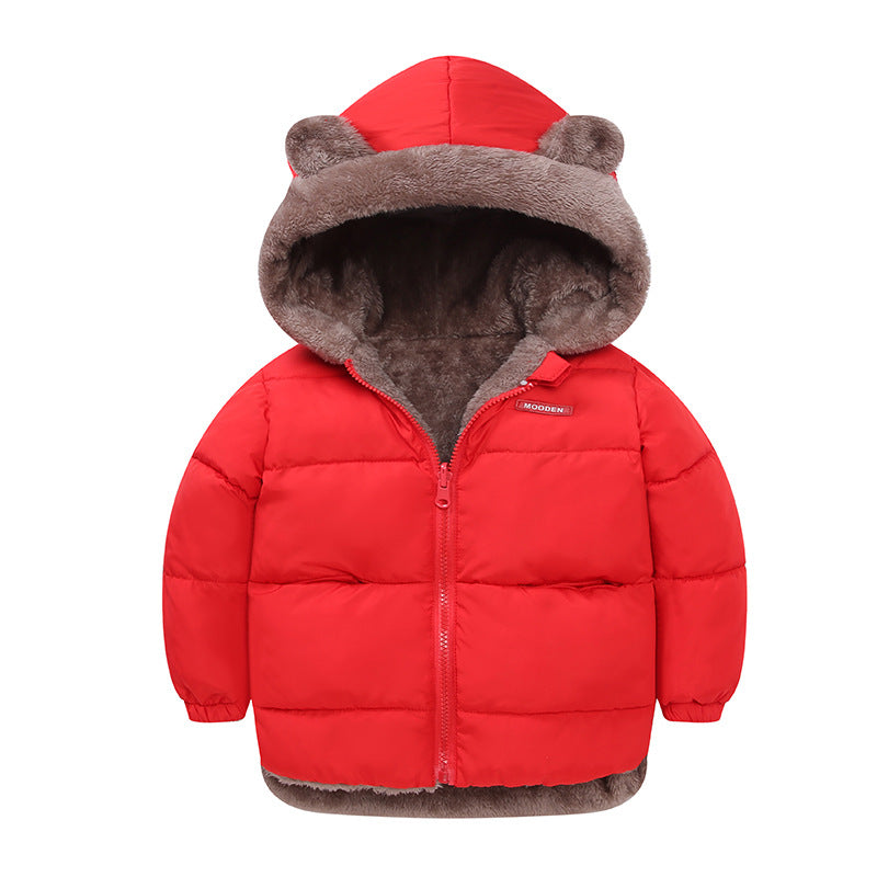 Boy's Cotton-padded Winter Jacket, Children's Cotton-padded Jacket, Double-sided Wear