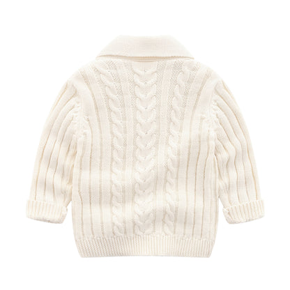 Baby Simple Sweater Knitted Cardigan Coat